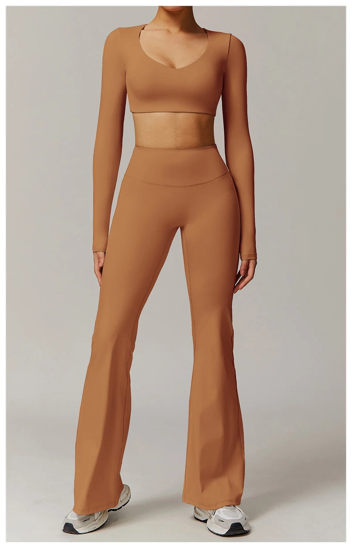 High Waist Wide Leg Pants Leggings Women Tights Fitness Bell-bottoms Yoga Elastic Leggings Push Up Gym Workout Flared Pants