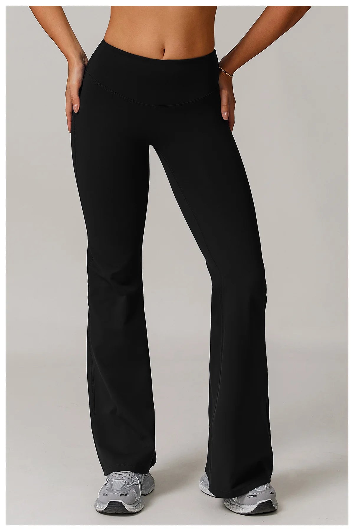 High Waist Wide Leg Pants Leggings Women Tights Fitness Bell-bottoms Yoga Elastic Leggings Push Up Gym Workout Flared Pants