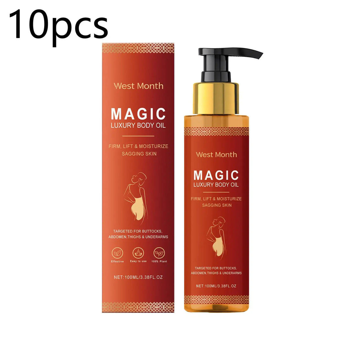 Firming Body Oil for Glowing Skin Improve Dry Moisturizing Anti Cellulite Massage Care Lifting Tighten Lightening Repair Smooth