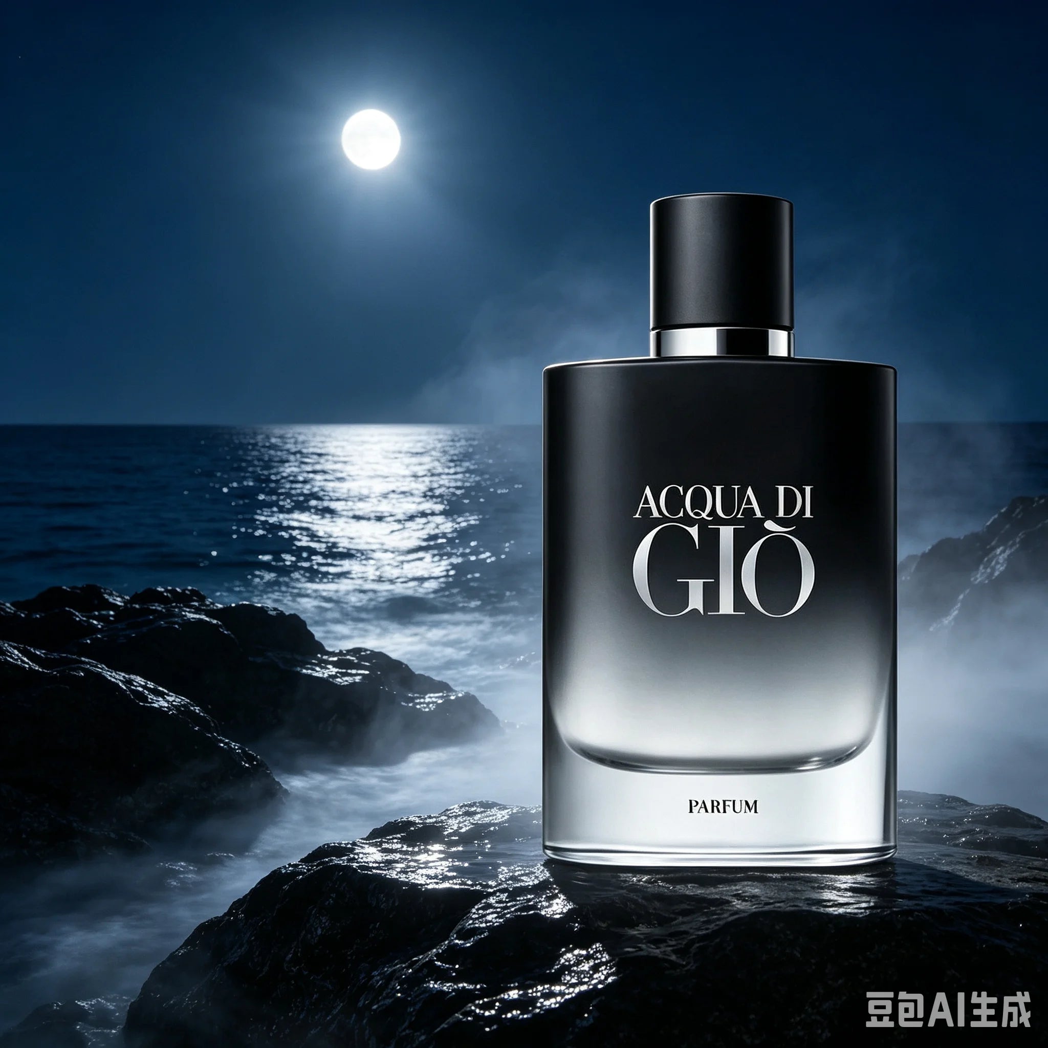 GIO Parfum 4.2oz 125ml, Luxury Smoky Aquatic Woody Men's Cologne, Sea Salt Bergamot Sage Cedarwood Amber, Ultra Long Lasting Refillable Intense Scent for Formal Date Night, Premium Authentic Gift for Him