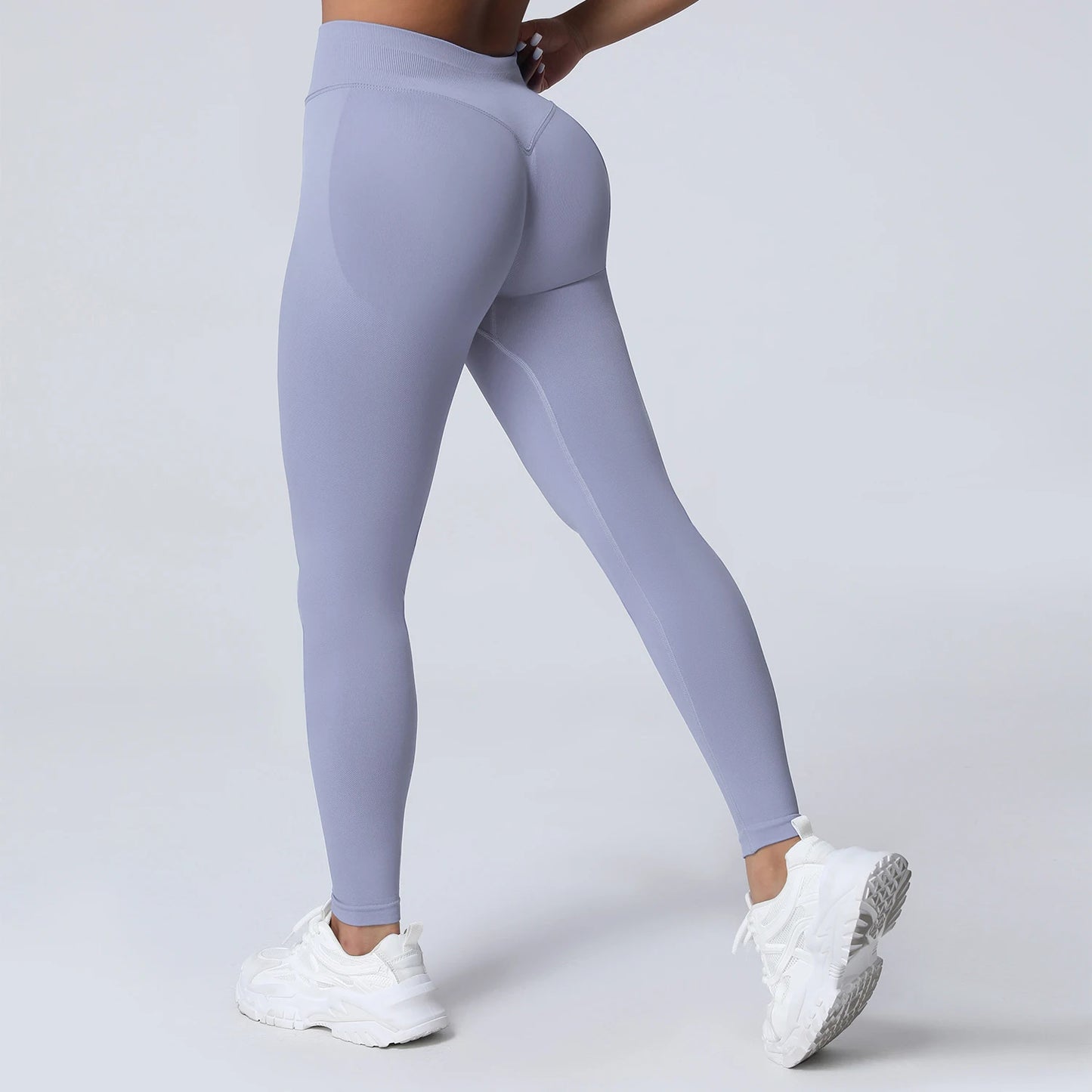 VEQKING Scrunch Butt Women Yoga Pants Seamless Sports Leggings Low Waist Gym Fitness Tights Quick Drying Fall Warm Workout Pants