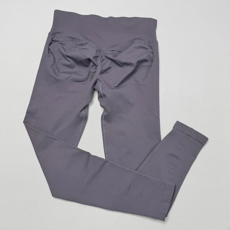 VEQKING Scrunch Butt Women Yoga Pants Seamless Sports Leggings Low Waist Gym Fitness Tights Quick Drying Fall Warm Workout Pants