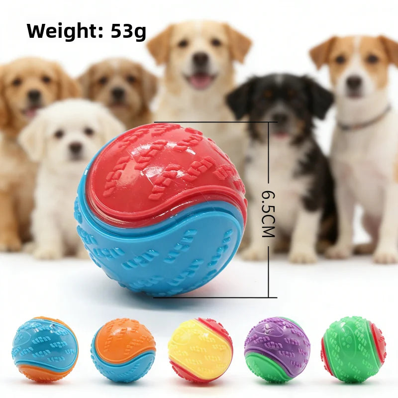 Dog Play Toy Rubber Glow Ball Indestructible Pet Supplie Train Tooth Chew Large Safe Small Dog Squeak Touch Water Toys Resistant