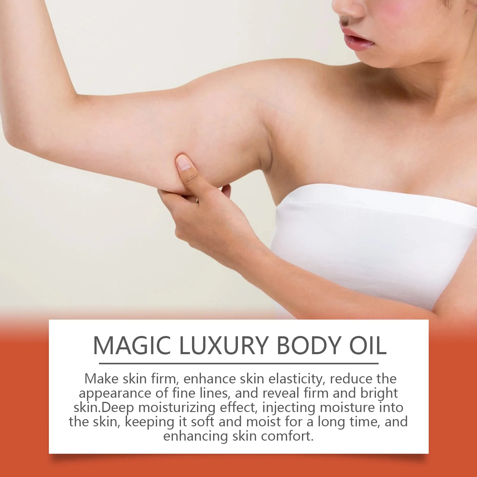 Firming Body Oil for Glowing Skin Improve Dry Moisturizing Anti Cellulite Massage Care Lifting Tighten Lightening Repair Smooth