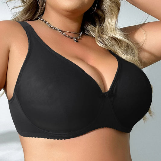 Beauwear Underwire Bra for Big Breast Female Solid Color Plus Size Bras for Women Thin Unlined Underwear 38C-44C 38D-48D-3069