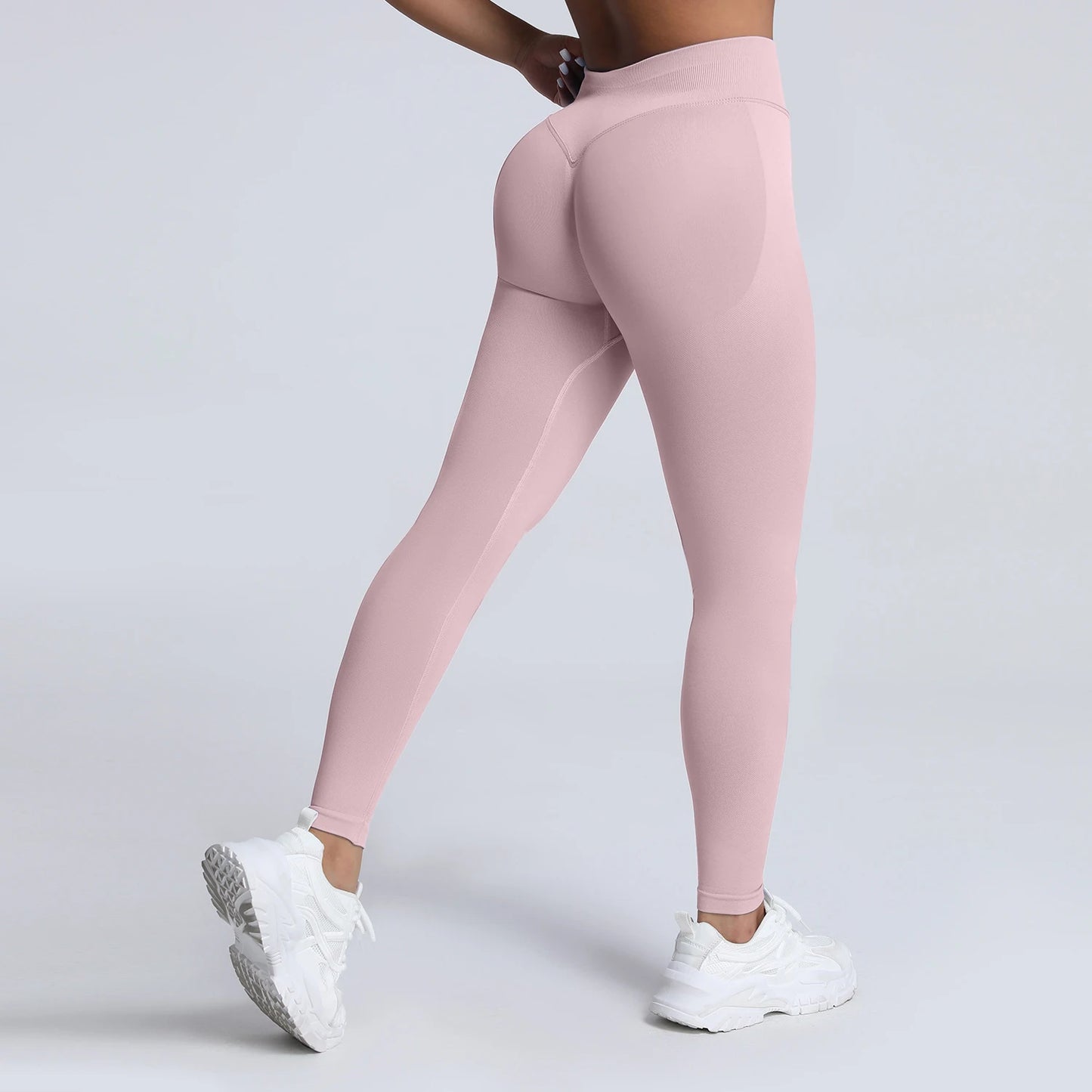 VEQKING Scrunch Butt Women Yoga Pants Seamless Sports Leggings Low Waist Gym Fitness Tights Quick Drying Fall Warm Workout Pants
