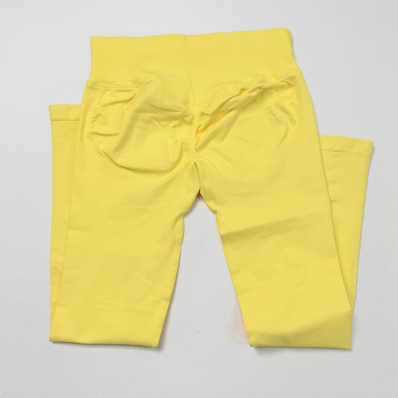 VEQKING Scrunch Butt Women Yoga Pants Seamless Sports Leggings Low Waist Gym Fitness Tights Quick Drying Fall Warm Workout Pants