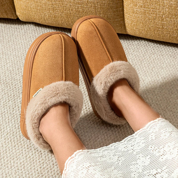 Fashion Women's Winter Slippers Indoor and Outdoor Warmth Anti-slip Comfort Thick Sole Casual Couple Home Shoes Snow Boots