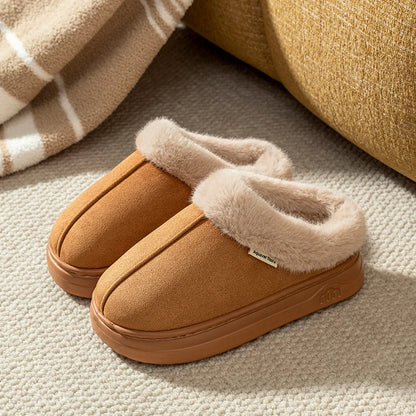 Fashion Women's Winter Slippers Indoor and Outdoor Warmth Anti-slip Comfort Thick Sole Casual Couple Home Shoes Snow Boots