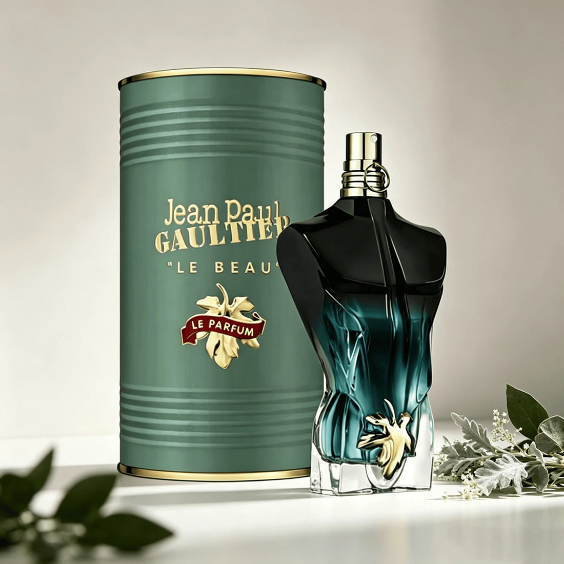 Jean Paul Gaultier Le Male Le Parfum EDP Intense125ML Perfume For Men Deep Warm Vanilla Cardamom Woody Oriental Aroma Long Lasting Unique Matte Black Torso Shaped Bottle With Gold Cap Complete Brown Cylinder Box Dating Club A