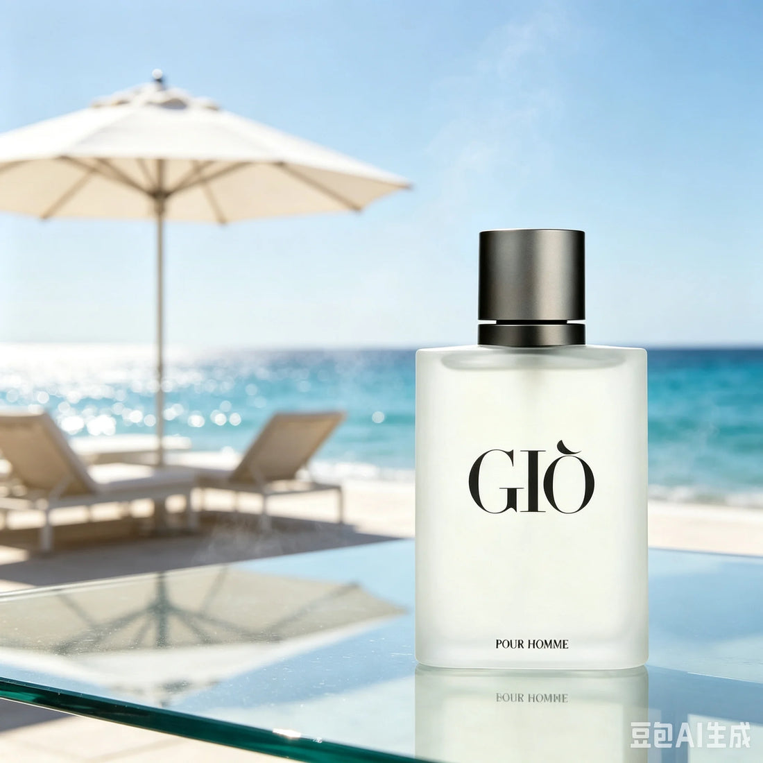 GIO Pour Homme Eau de Toilette 3.4oz 100ml, Iconic Fresh Aquatic Woody Men's Cologne, Sea Salt Bergamot Rosemary Cedarwood White Musk, Long Lasting Daily Office Summer Casual Wear, Timeless Premium Fragrance Gift for Him