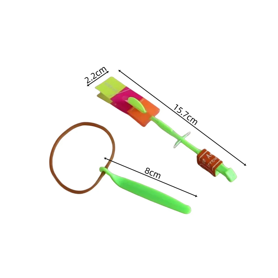 Outdoor Flash Rocket toy LED Lights Glowing Slingshot Rocket Helicopter Flying Toy Party Fun Gift Rubber Band Ejector Toys