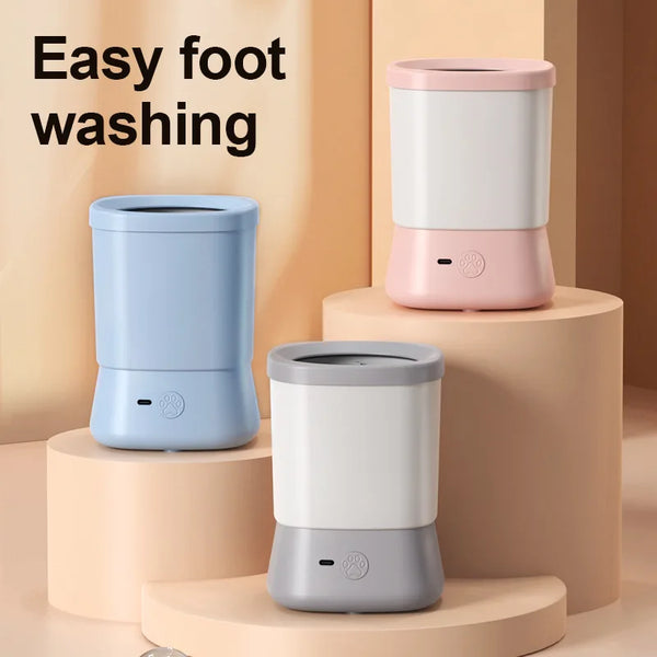 Automatic Pet Foot Washer Removable Electric Plastic Paw Cleaner Soft and Dense Bristles for Cleaning Cat Dog Paw Cleaner [FREEEE SHIPPING ALWAYS]