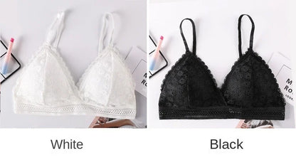 Sexy Floral Lace Bra Top For Women Push Up Female Lingerie breathable Bralette Removable Pad Thin Fashion New Wireless Bras