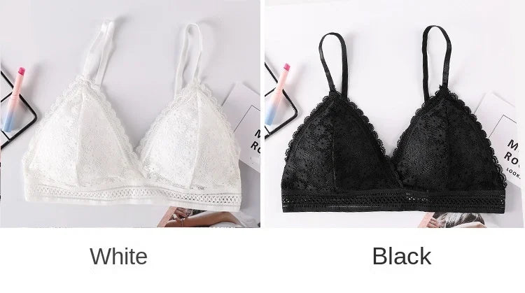 Sexy Floral Lace Bra Top For Women Push Up Female Lingerie breathable Bralette Removable Pad Thin Fashion New Wireless Bras