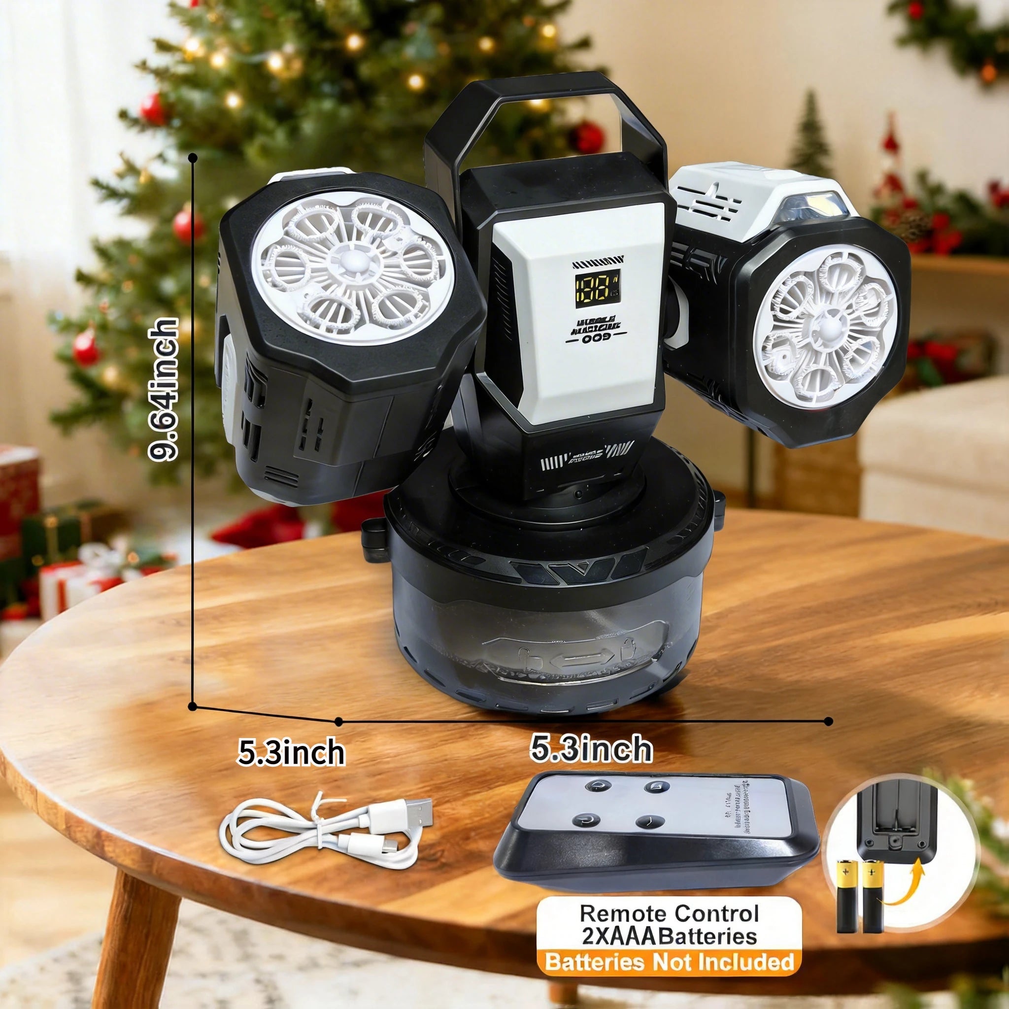 2026 Rechargeable RGB Bubble Machine, 30000 Bubbles/Min, 360° Auto Rotation, Type-C & Remote Control. Great for Weddings, Kids Parties & Outdoor Activities