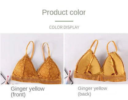 Sexy Floral Lace Bra Top For Women Push Up Female Lingerie breathable Bralette Removable Pad Thin Fashion New Wireless Bras