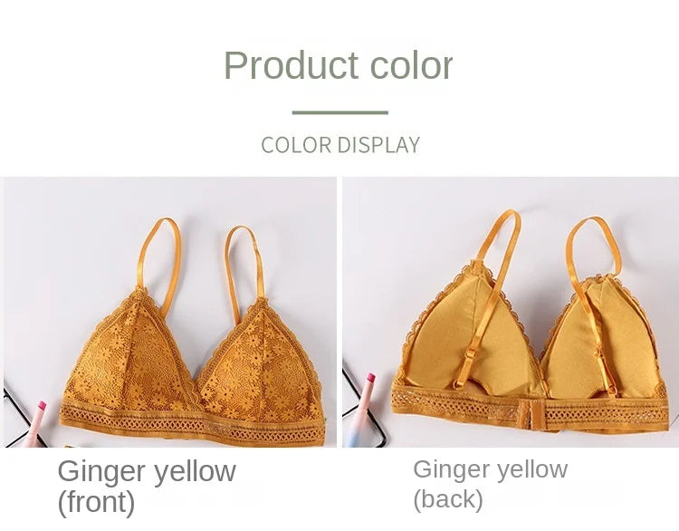 Sexy Floral Lace Bra Top For Women Push Up Female Lingerie breathable Bralette Removable Pad Thin Fashion New Wireless Bras