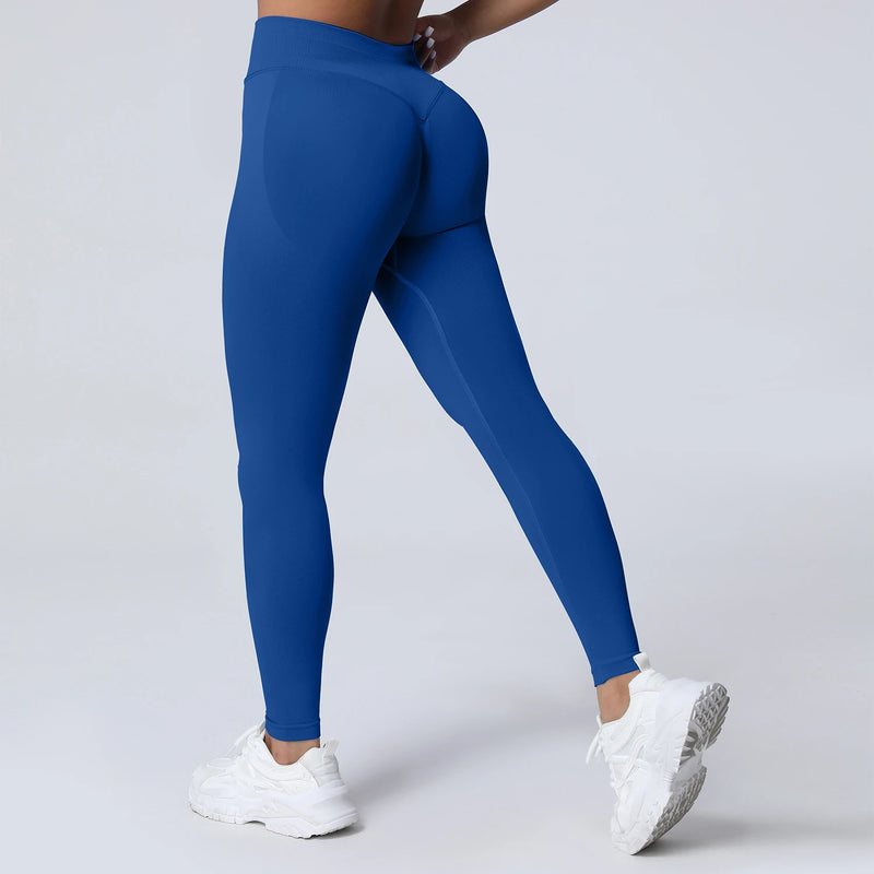 VEQKING Scrunch Butt Women Yoga Pants Seamless Sports Leggings Low Waist Gym Fitness Tights Quick Drying Fall Warm Workout Pants