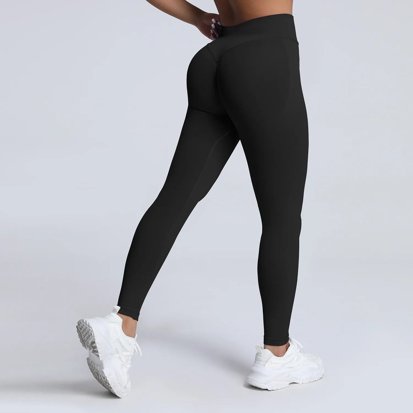 VEQKING Scrunch Butt Women Yoga Pants Seamless Sports Leggings Low Waist Gym Fitness Tights Quick Drying Fall Warm Workout Pants