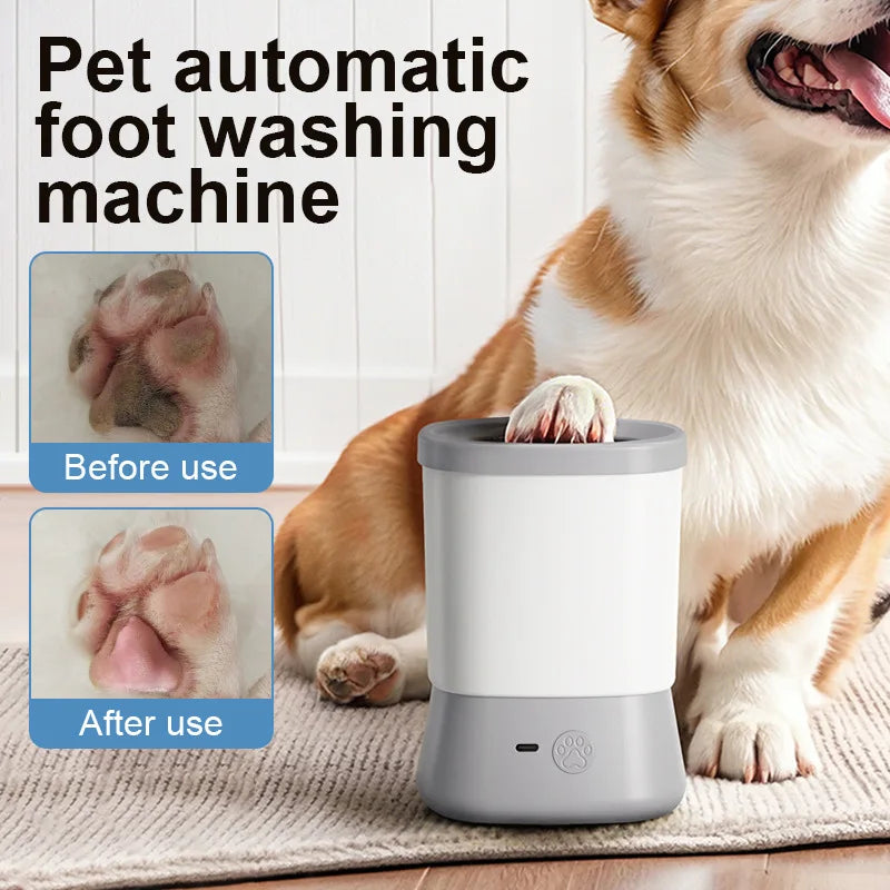 Automatic Pet Foot Washer Removable Electric Plastic Paw Cleaner Soft and Dense Bristles for Cleaning Cat Dog Paw Cleaner [FREEEE SHIPPING ALWAYS]