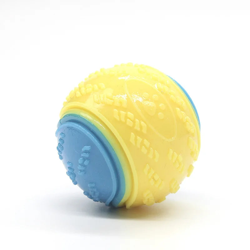 Dog Play Toy Rubber Glow Ball Indestructible Pet Supplie Train Tooth Chew Large Safe Small Dog Squeak Touch Water Toys Resistant