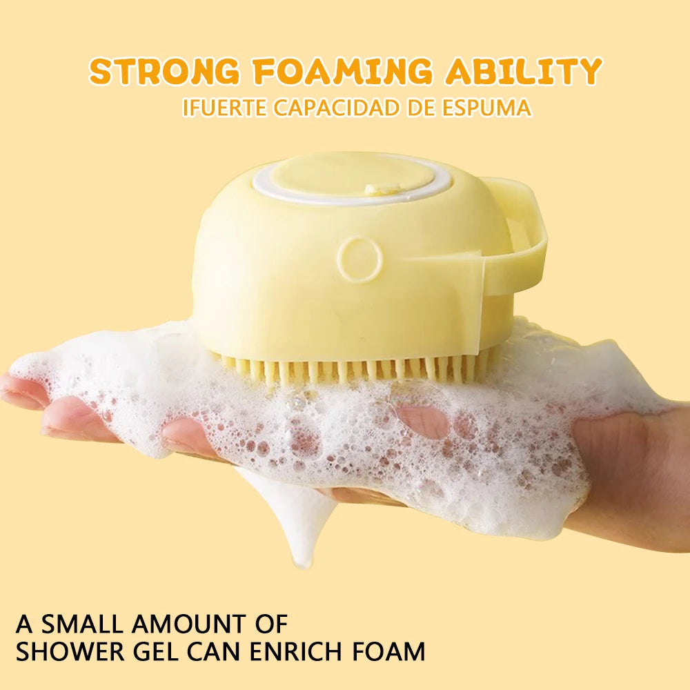 Dog Bath Brush Silicone Pet Shampoo Brush Soap Dog Scrubber Cat Massage Grooming Wash Comb Soft Rubber Puppy Clean Brush. FREE SHIPPING