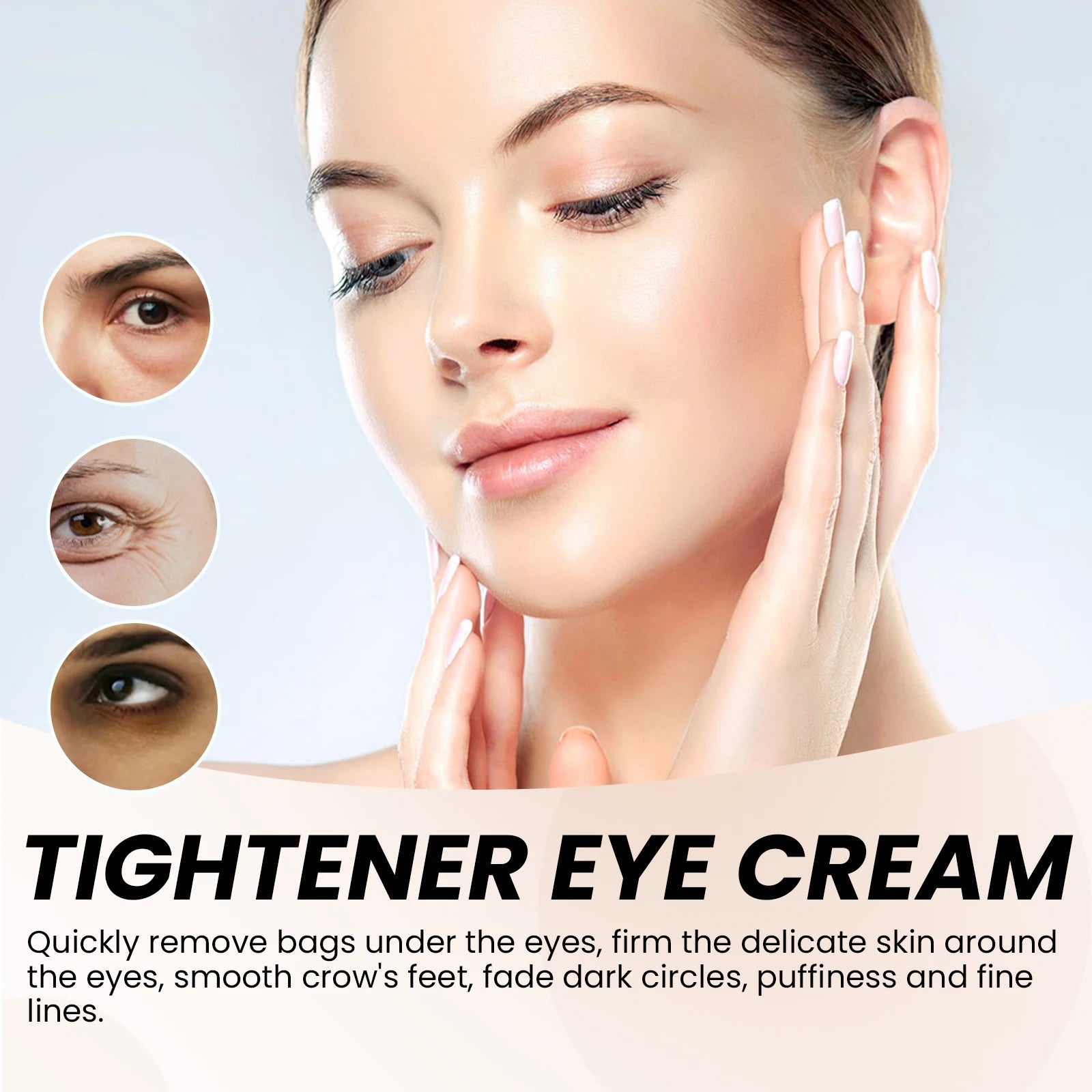 3PCS Instant Wrinkle Eye Cream Tightening, Moisturizing, Removing Dark Circles, Eye Bags, Fading Eye Lines, And Eye Care