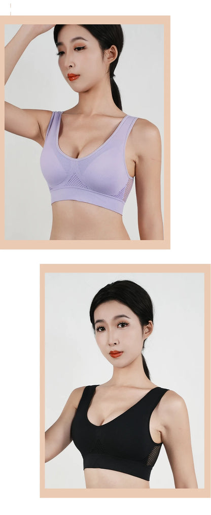 1PC Womens Yoga Vest Beautiful Back Sports Bras Running Fitness Shockproof Upper Soft Support Underwear High-Strength Gym Tank