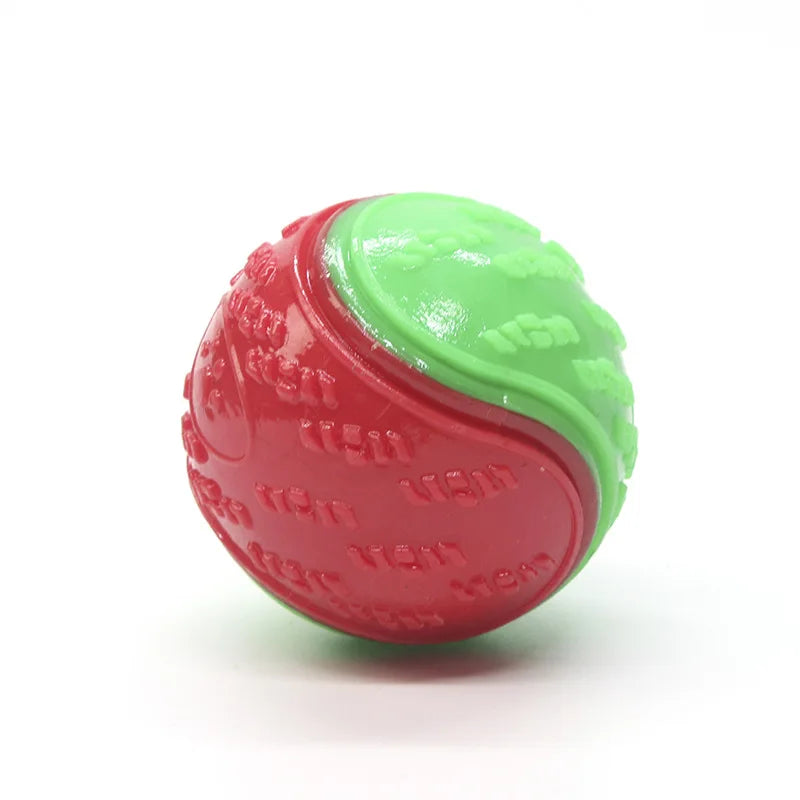 Dog Play Toy Rubber Glow Ball Indestructible Pet Supplie Train Tooth Chew Large Safe Small Dog Squeak Touch Water Toys Resistant