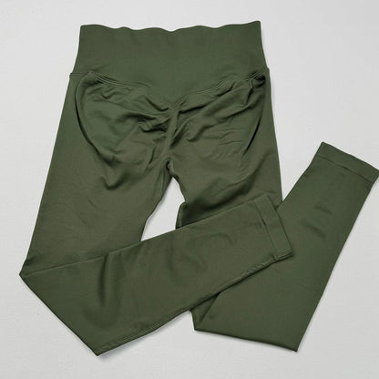 VEQKING Scrunch Butt Women Yoga Pants Seamless Sports Leggings Low Waist Gym Fitness Tights Quick Drying Fall Warm Workout Pants