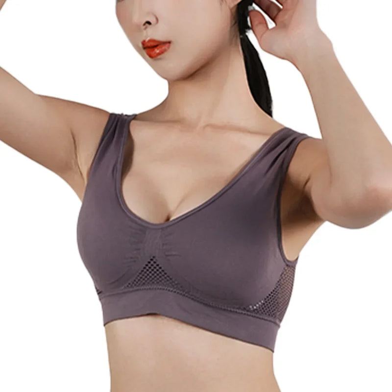 1PC Womens Yoga Vest Beautiful Back Sports Bras Running Fitness Shockproof Upper Soft Support Underwear High-Strength Gym Tank