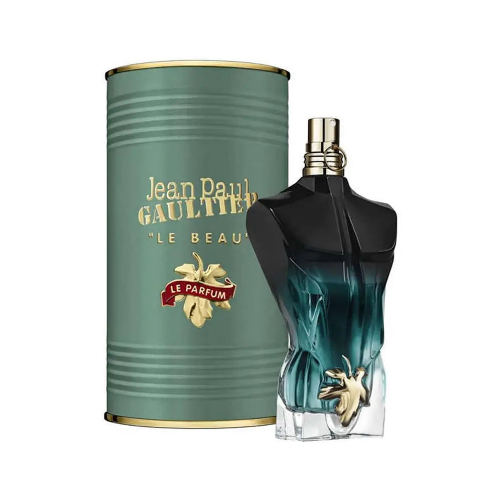 Jean Paul Gaultier Le Male Le Parfum EDP Intense125ML Perfume For Men Deep Warm Vanilla Cardamom Woody Oriental Aroma Long Lasting Unique Matte Black Torso Shaped Bottle With Gold Cap Complete Brown Cylinder Box Dating Club A