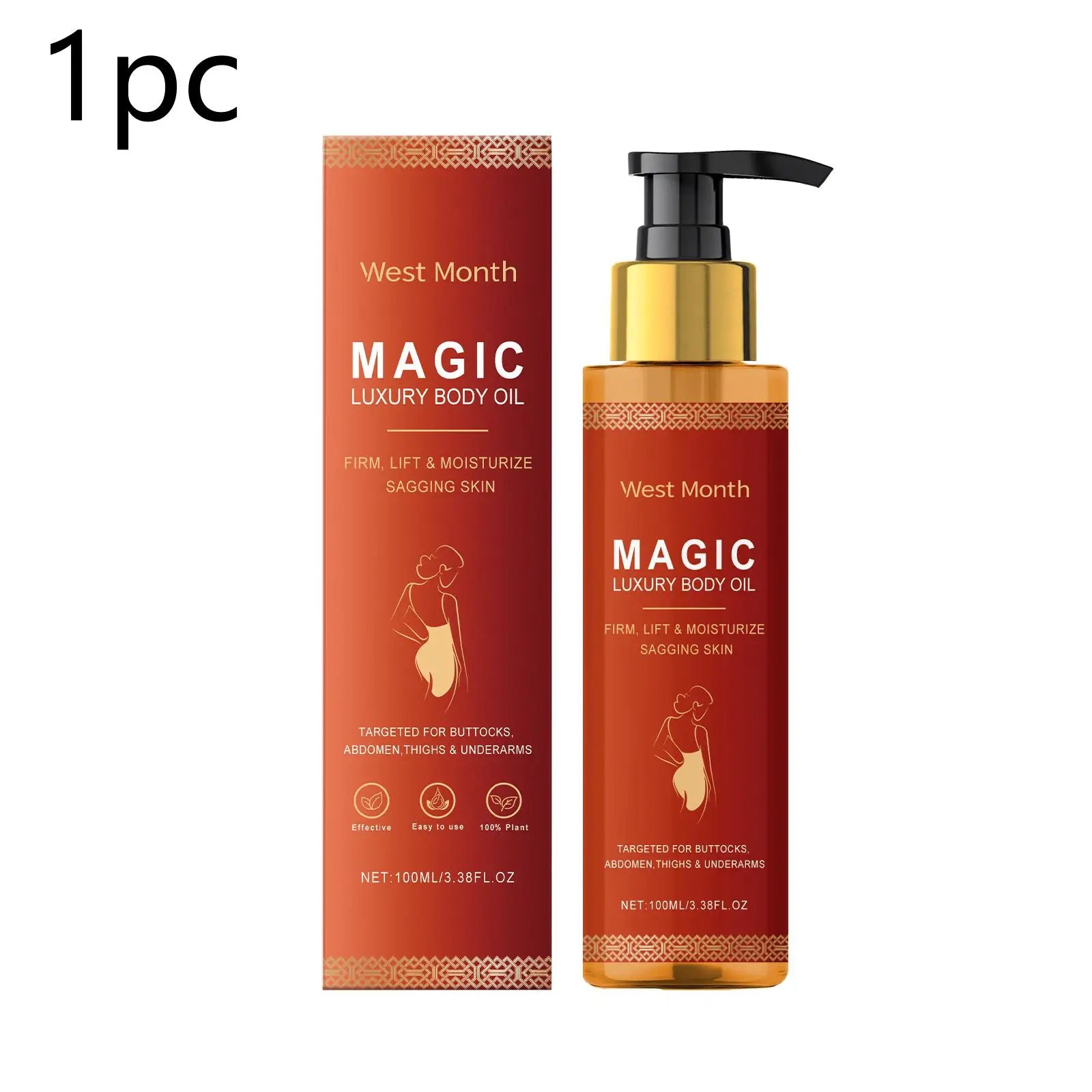 Firming Body Oil for Glowing Skin Improve Dry Moisturizing Anti Cellulite Massage Care Lifting Tighten Lightening Repair Smooth