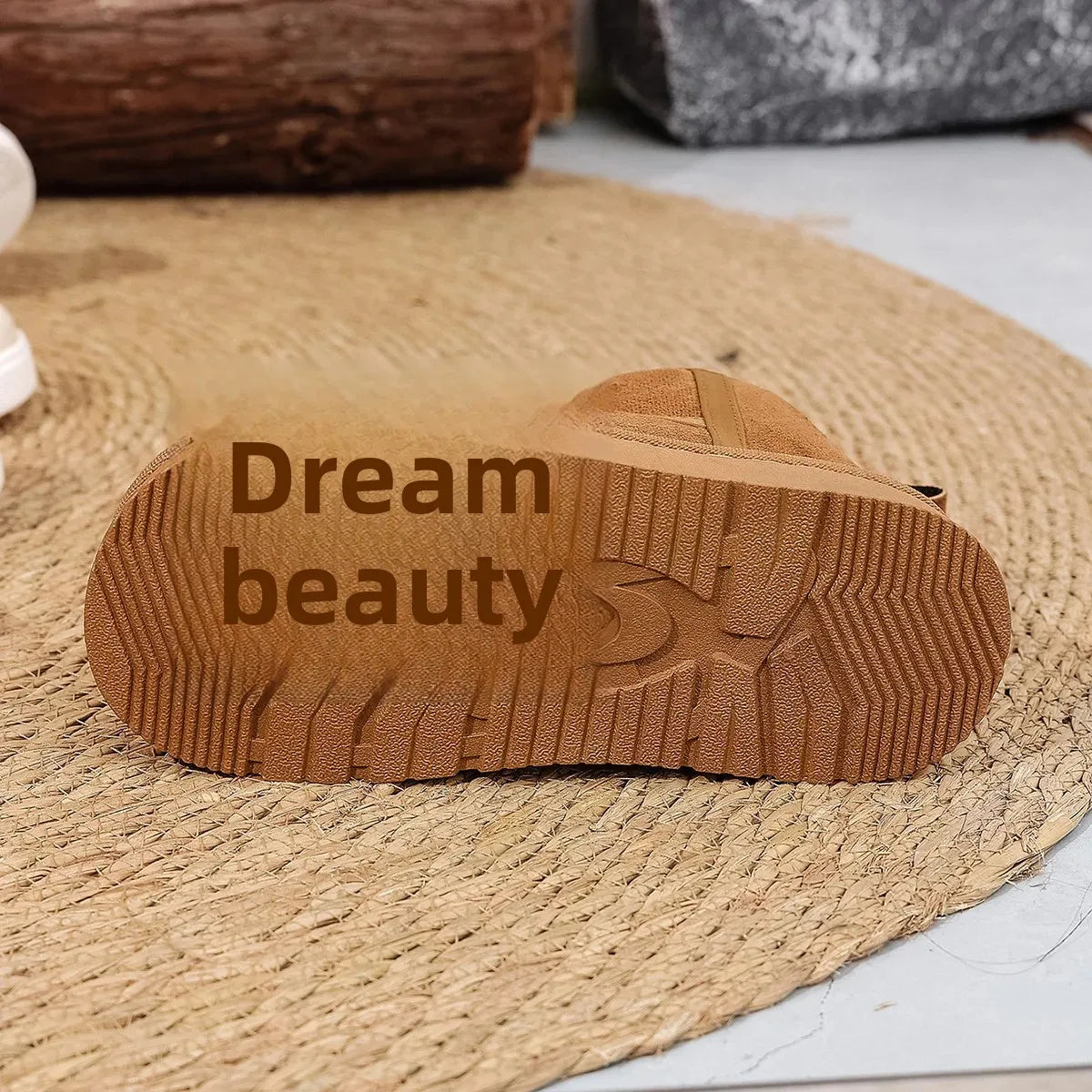 Thick Bottom Snow Boots Women's Winter Fleece Lined Warm Cotton Shoes Anti-Slip Cotton Boots New 2025 Northeast Style